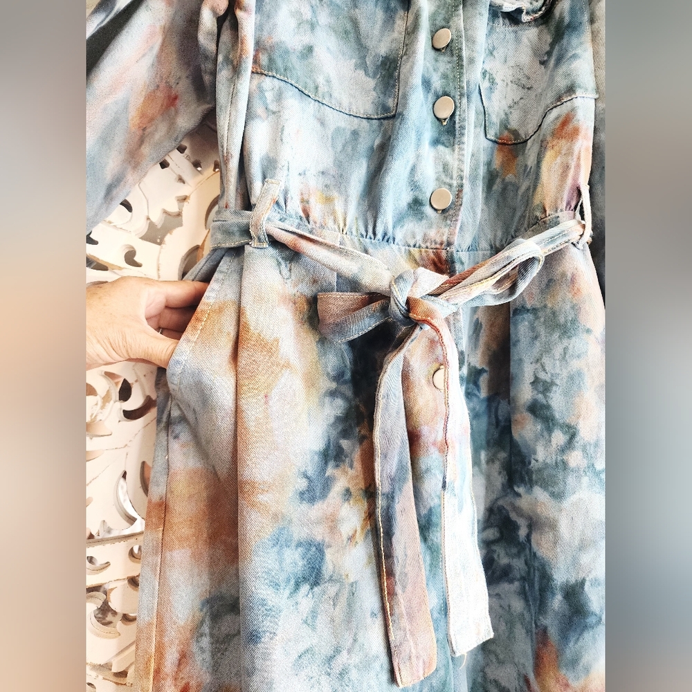 KIKI HARPER TIE DYE OFF SHOULDERS OVERALL SIZE XL - Picture 5 of 16
